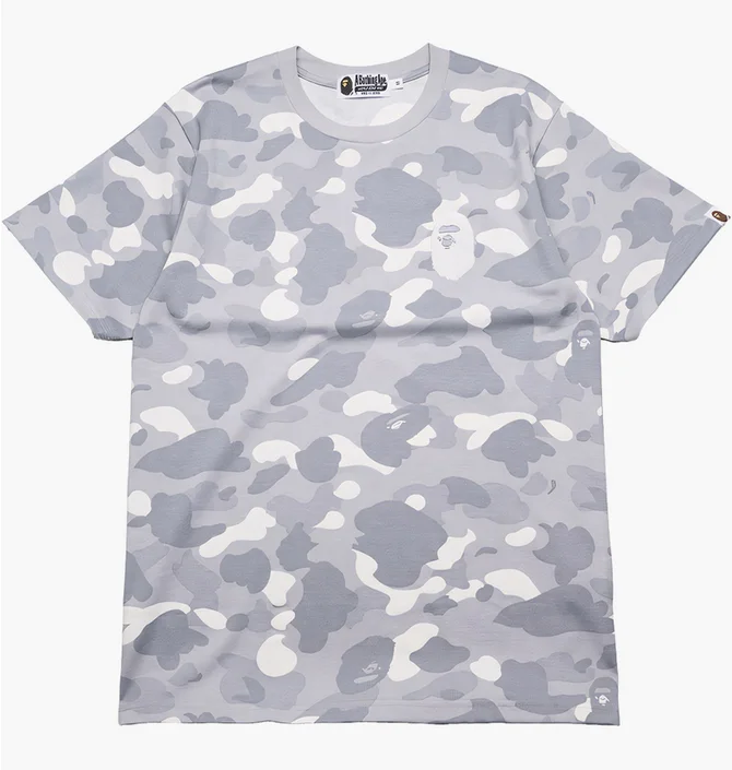 ᐉ Футболка мужская Bape City Camo Ape Head Tee Grey 001CSK301003M