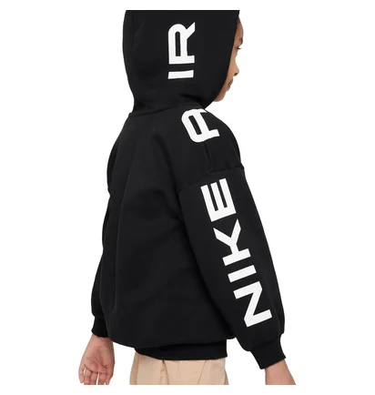 Толстовка детская Nike Big Kids (Girls) Oversized Full-Zip Black FD2960-010