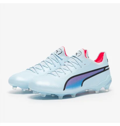 Бутсы мужские Puma King Ultimate Fg/Ag Light Blue 107563-02