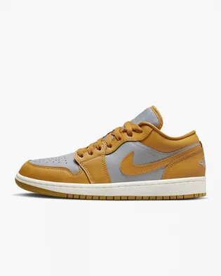 Кроссовки женские Nike Air Jordan 1 Low Yellow/Grey Dc0774-020