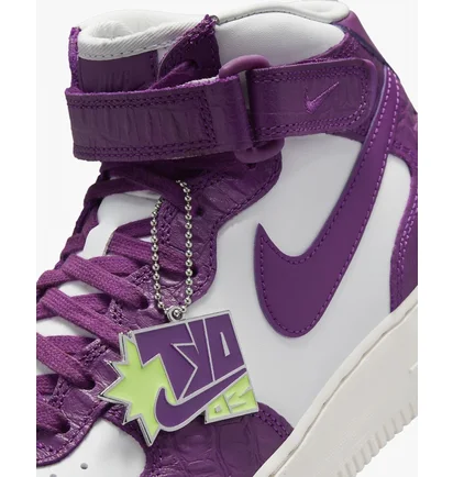 Кроссовки женские Nike Air Force 1 07 Mid Lx Violet/White Dz4865-503