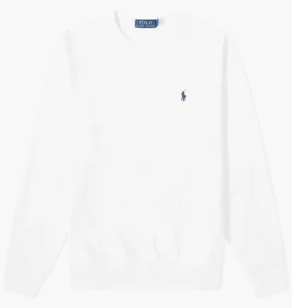 Світшот чоловічий Polo Ralph Lauren Vintage Fleece Crew Sweat White 710766772009