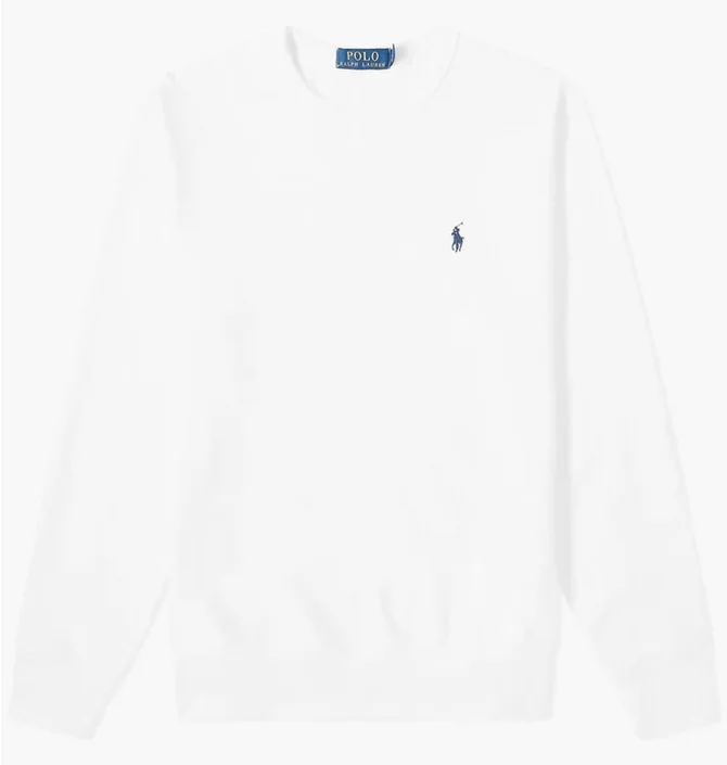 Світшот чоловічий Polo Ralph Lauren Vintage Fleece Crew Sweat White 710766772009