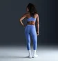 Лосины женские Nike WomenS Mid-Rise Mesh-Panelled Leggings Blue CZ9779-494