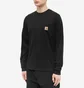Лонгслів чоловічий Carhartt Long Sleeve Pocket Tee Black I030437-89XX