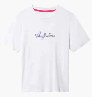 Футболка жіноча AUSTRALIAN Cotton Tee Holographic Logo White LSDTS0030-002