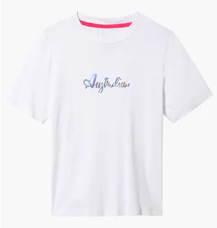 Футболка женская AUSTRALIAN Cotton Tee Holographic Logo White LSDTS0030-002