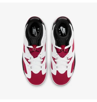 Кросівки дитячі Air Jordan 6 Retro Carmine White/Red 384665-106