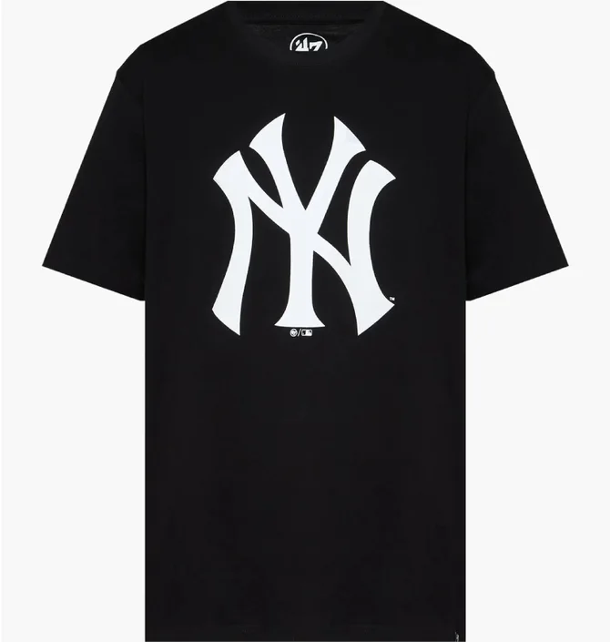 Футболка чоловіча 47 Brand New York Yankees Imprint Echo Black 544088JK-FS