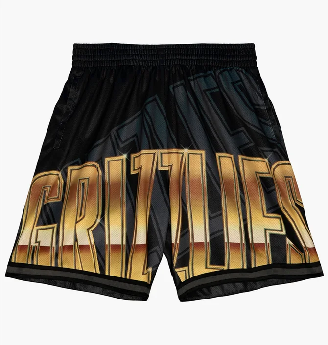 Шорти чоловічі Mitchell & Ness Nba Big Face 4.0 Fashion Short Vancouver Grizzlies Black Pshr1259-Vgryypppblck