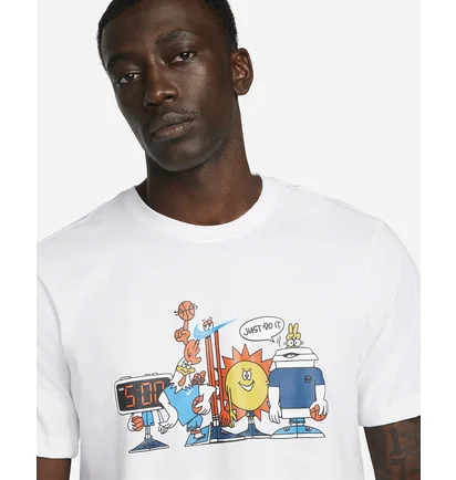 Футболка чоловіча Nike Mens Basketball T-Shirt White Dn3003-100