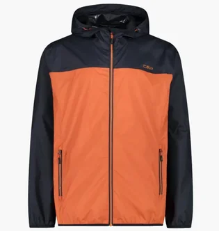 Ветровка мужская CMP Rain Fix Hood Orange/Black 32X5807-C511