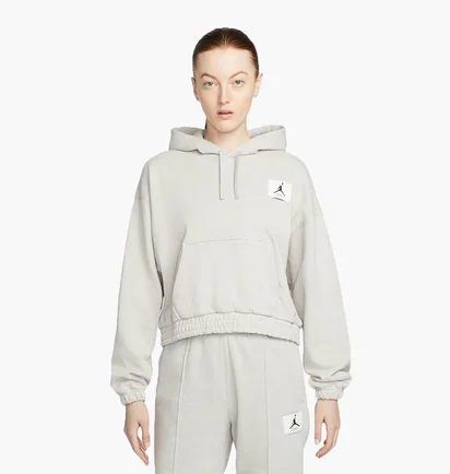 Худи женское Air Jordan Essentials Fleece Hoodie Grey DD6998-012