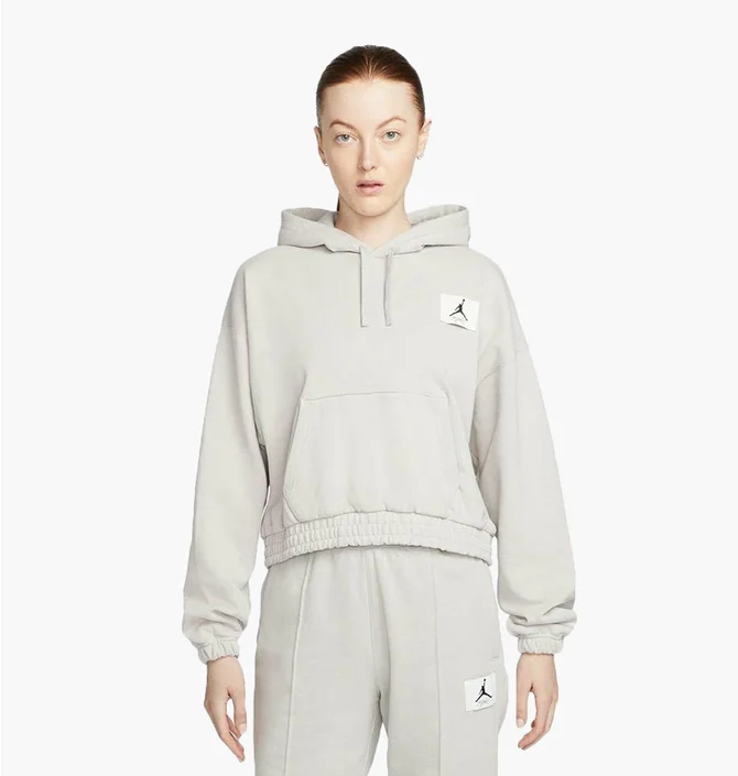 Худи женское Air Jordan Essentials Fleece Hoodie Grey DD6998-012