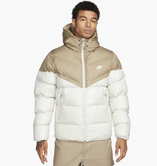 Пуховик мужской Nike Sf Wr Pl-Fld Hd Jkt Beige/White FB8185-247