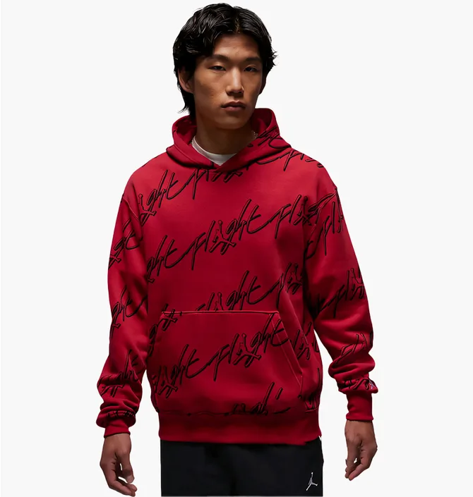 Худи мужское Air Jordan Ess Aop Flc Po Red FB7318-619