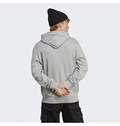 Худи мужское Adidas Essentials French Terry Big Logo Hoodie Grey Ic9364