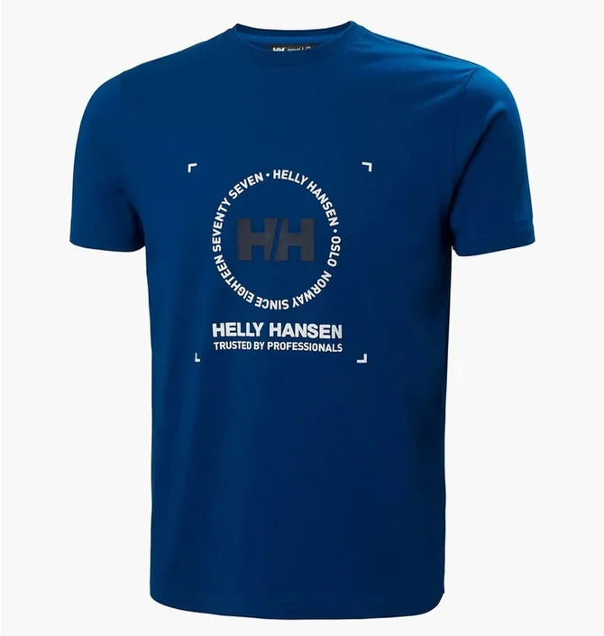 Футболка мужская Helly Hansen Move Cotton T-Shirt Blue 53976-606