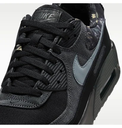 Кросівки чоловічі Nike Air Max 90 MenS Shoes Black/Grey IQ0300-001