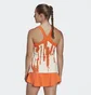 Майка женская Adidas Thebe Magugu Tennis New York Y-Back Tank Top White/Orange Ht4235