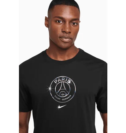 Футболка мужская Nike T-Shirt Psg Crest 2024/25 Black HJ3748-010