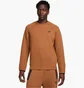 Свитшот мужской Nike Sportswear Tech Fleece Crew Brown FB7916-281