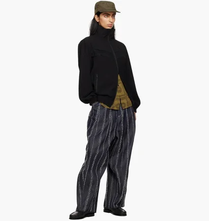 Куртка унисекс Needles Fringe Track Black OT198-D
