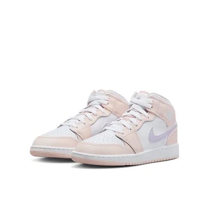 Кроссовки детские Air Jordan 1 Mid Gs White/Peach FD8780-601