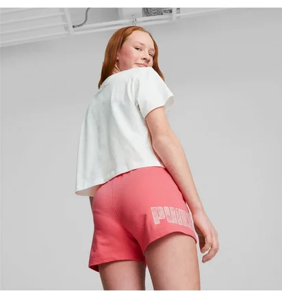 Шорты детские Puma Power High Waist Shorts Youth Pink 674364-63