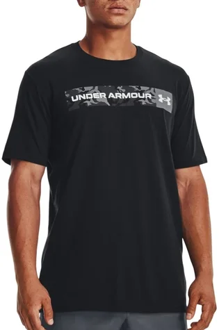 Футболка мужская Under Armour Camo Chest Stripe Ss-Blk Black 1376830-001