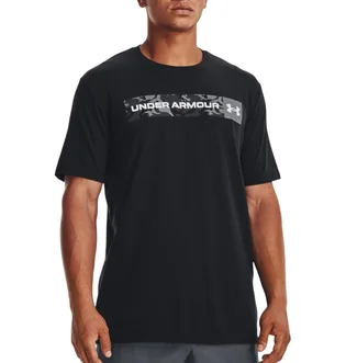 Футболка чоловіча Under Armour Camo Chest Stripe Ss-Blk Black 1376830-001