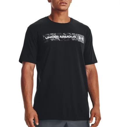 Футболка чоловіча Under Armour Camo Chest Stripe Ss-Blk Black 1376830-001