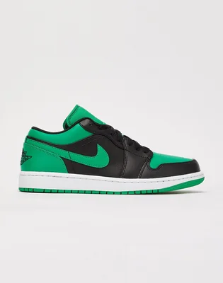 Кроссовки мужские Air Jordan 1 Low Black/Green 553558-065