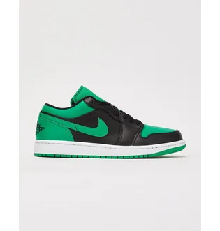 Кроссовки мужские Air Jordan 1 Low Black/Green 553558-065