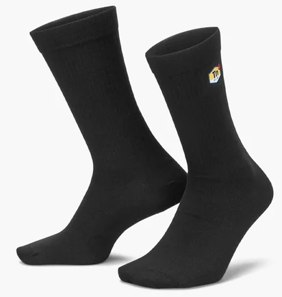 Носки унисекс Nike U Ed Ess Cre 168 A Tn Black (1 пара) DR9752-010