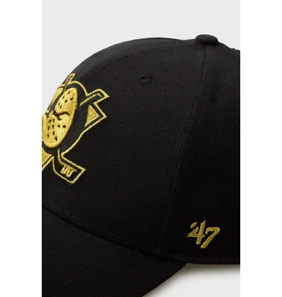 Кепка унисекс 47 brand Anaheim Ducks Metallic Snap Black MTLCS25WBP-BKC
