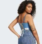 Топ женский Adidas Denim Corset Blue IW5671