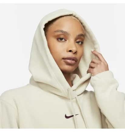 Худи женское Nike Sportswear Pullover Fluffy Therma Warm Hoodie Beige FB8972-206