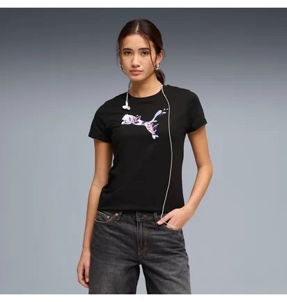 Футболка жіноча Puma Floral Cat Graphic Black 691912-01