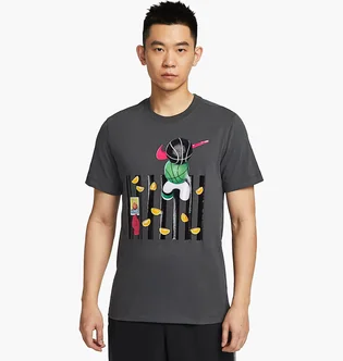 Футболка мужская Nike Df Tee Bball Oc Grey HQ0023-060