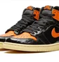 Кроссовки мужские Air Jordan 1 Retro High Og Black/Orange 555088-028