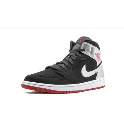 Кроссовки унисекс Air Jordan 1 Mid Black 554724-057