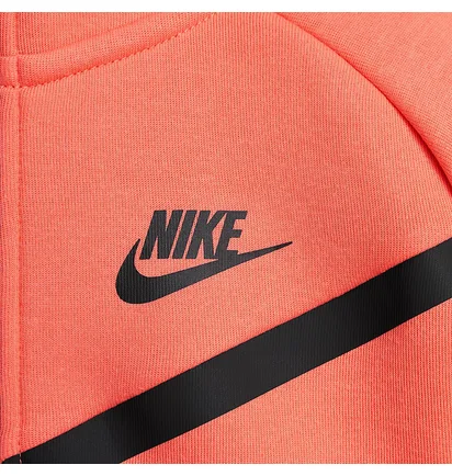 Толстовка детская Nike Tech Fleece Hd Fz Ls Peach HV8695-814