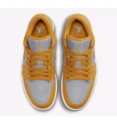 Кроссовки женские Air Jordan 1 Low Orange/Grey DC0774-040