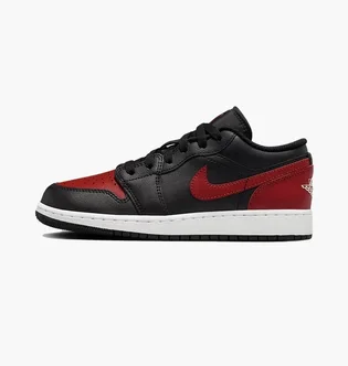 Кроссовки детские Air jordan 1 Low Big Kids Shoes Black 553560-067