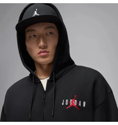 Толстовка чоловіча Air Jordan Brk Ovs Strch Fz Hd Black IB9095-010