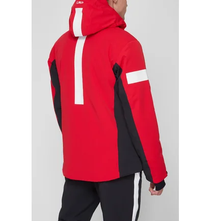 Куртка мужская Cmp Jacket Zip Hood Red 31W0107-C580