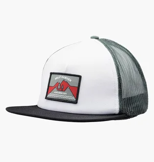Кепка унисекс Helly Hansen Flatbrim Trucker Cap White/Black 67155-003