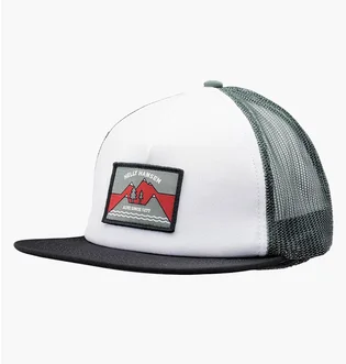 Кепка унисекс Helly Hansen Flatbrim Trucker Cap White/Black 67155-003
