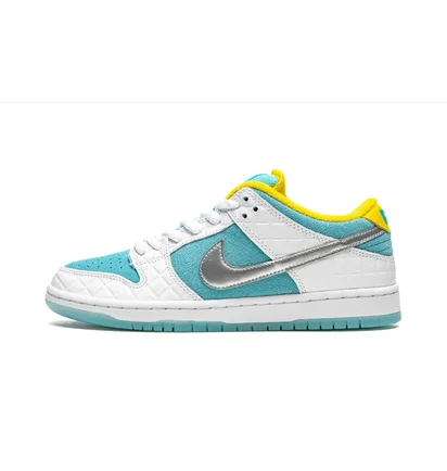 Кроссовки унисекс Nike Sb Dunk Low White/Turquoise DH7687-400